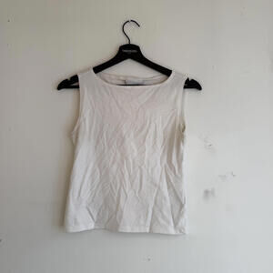 Reformation White Sleeveless Top